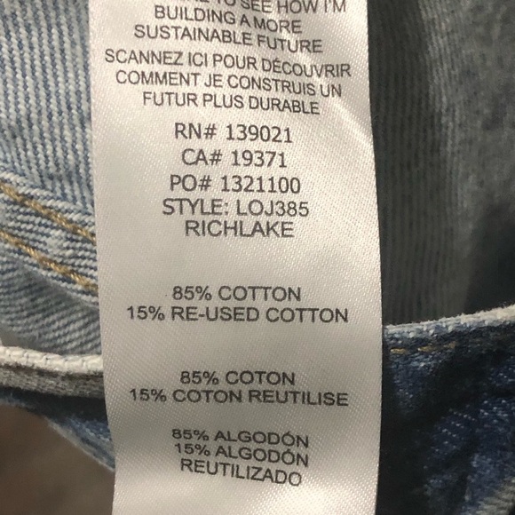 Frame Jeans Women's 24 Le Original Button Fly Straight Leg in Richlake Wash Deni - Picture 5 of 7